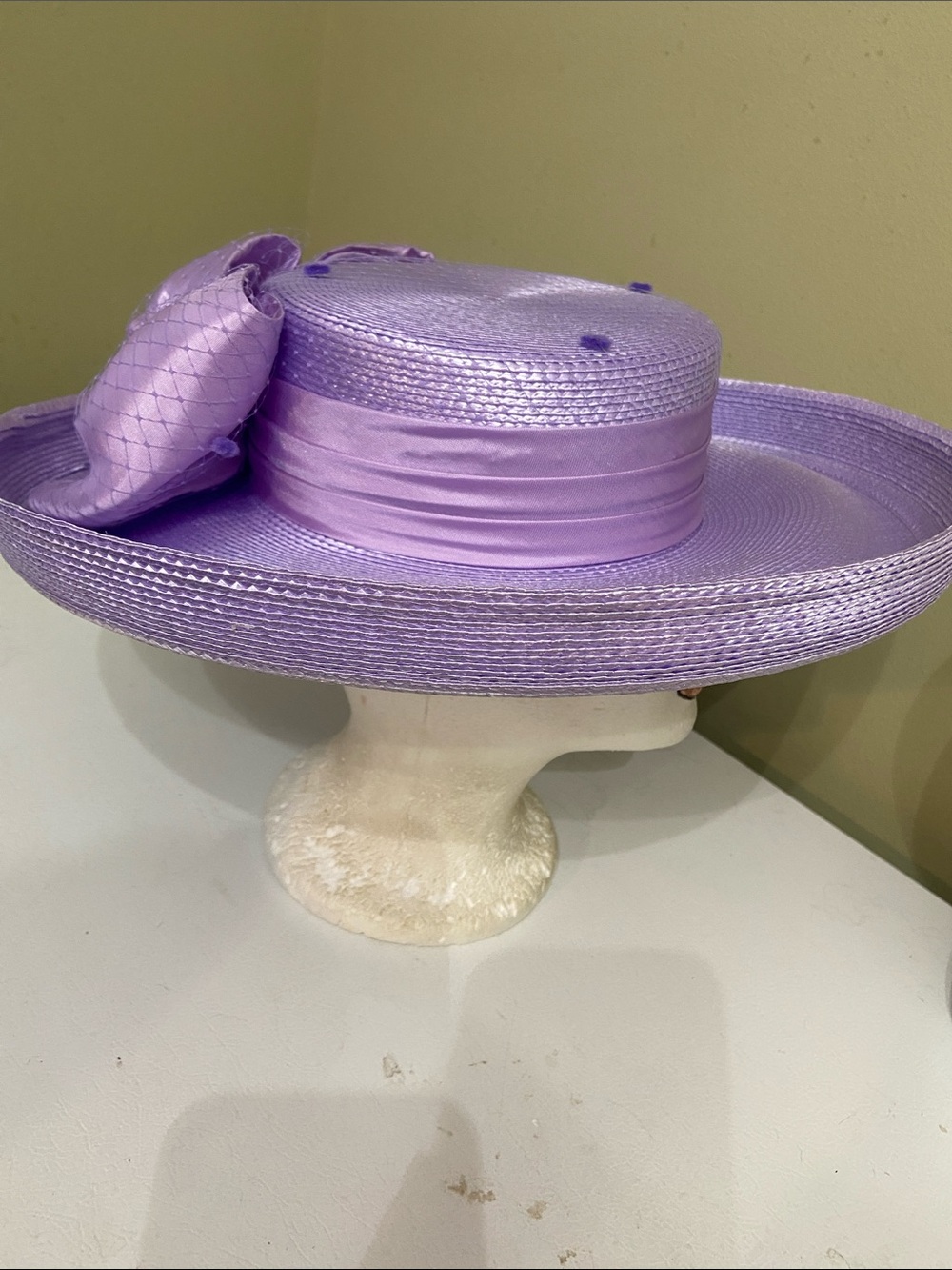 Gorgeous Lavender Dress Hat / Church Hat